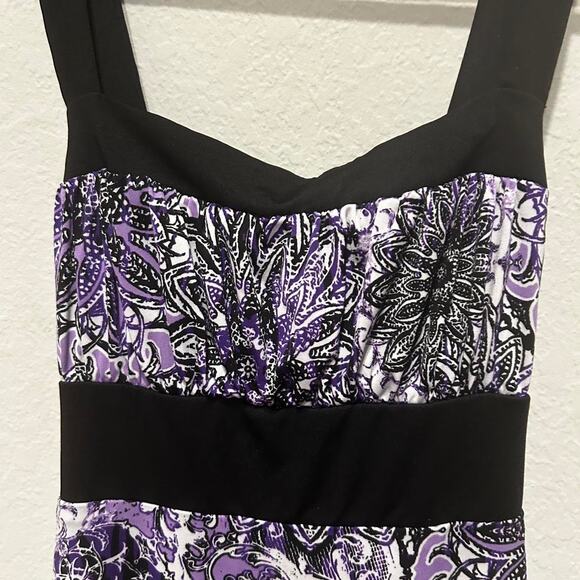 Y2K Square Neck Purple and black Speechless mini dress - Picture 4 of 8